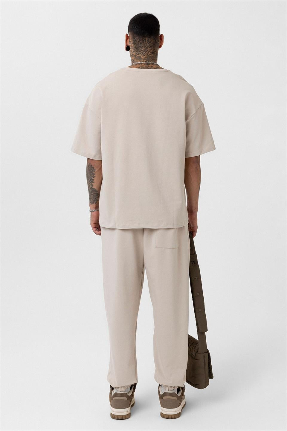 Paça Lastikli Basic Oversize Eşofman Takımı 30-123