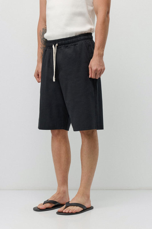Basic Oversize Keten Şort