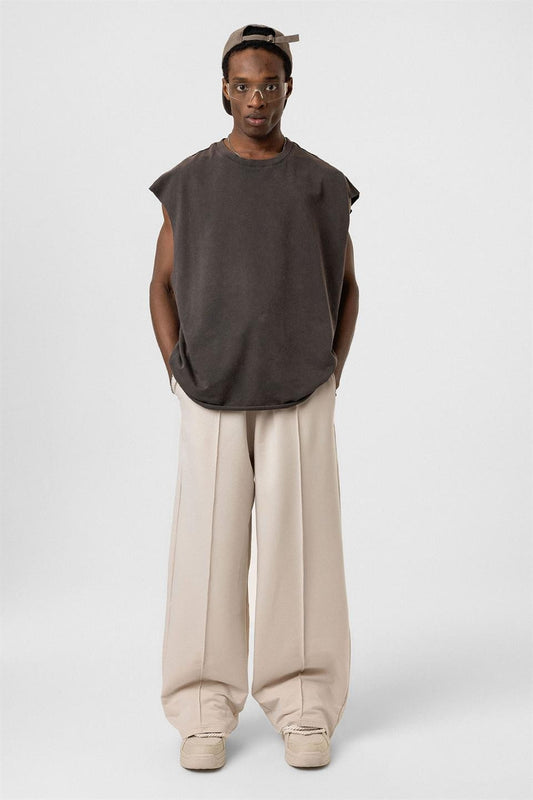Dikiş Detaylı Oversize Eşofman Alt