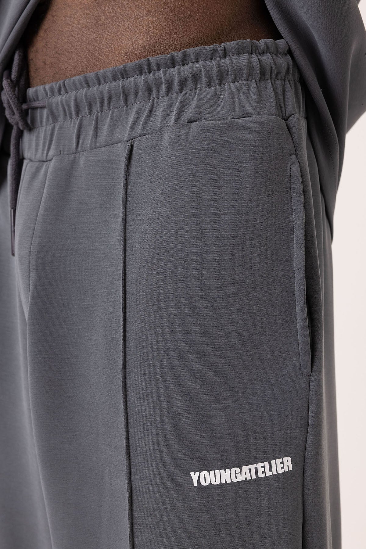 Etiket Detaylı Oversize Modal Kumaş Eşofman Takım
