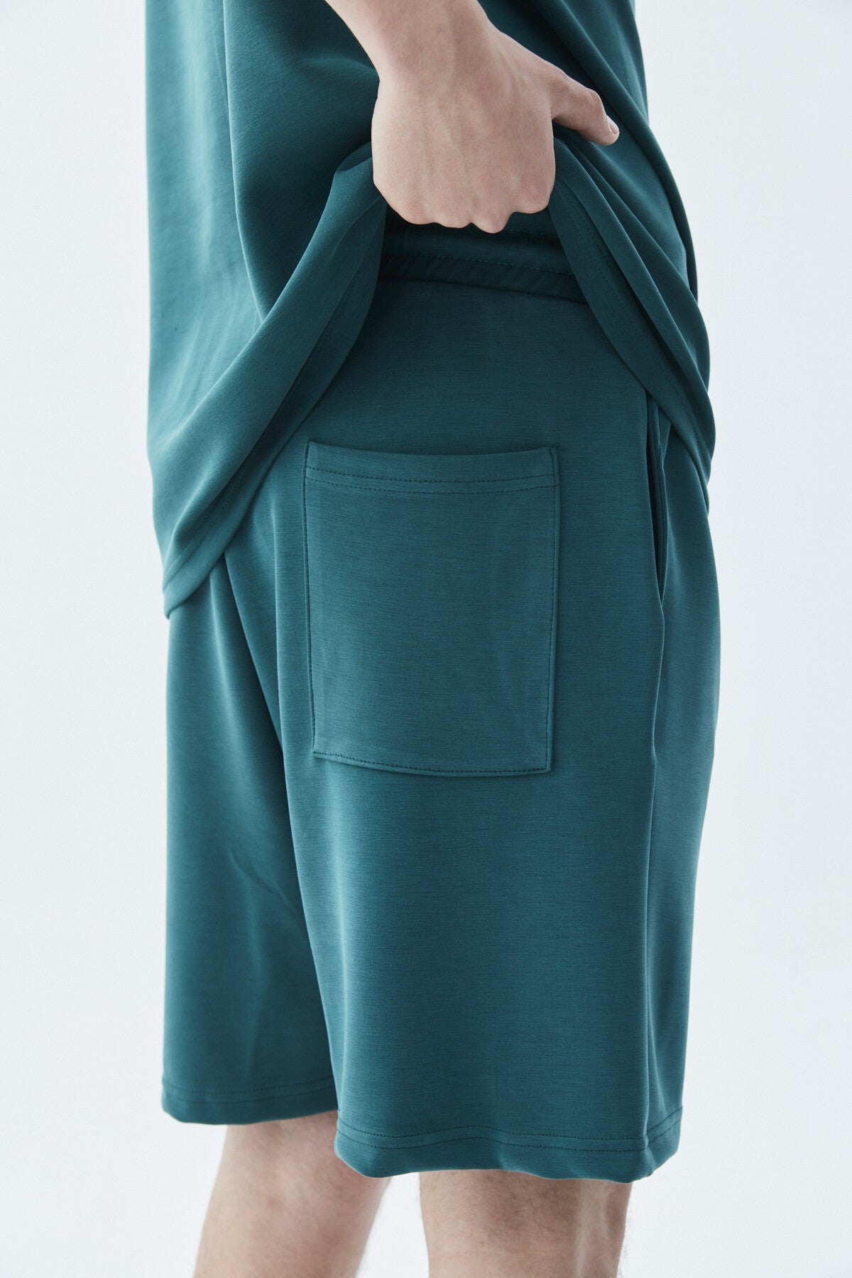 Oversize Modal Şort Takım