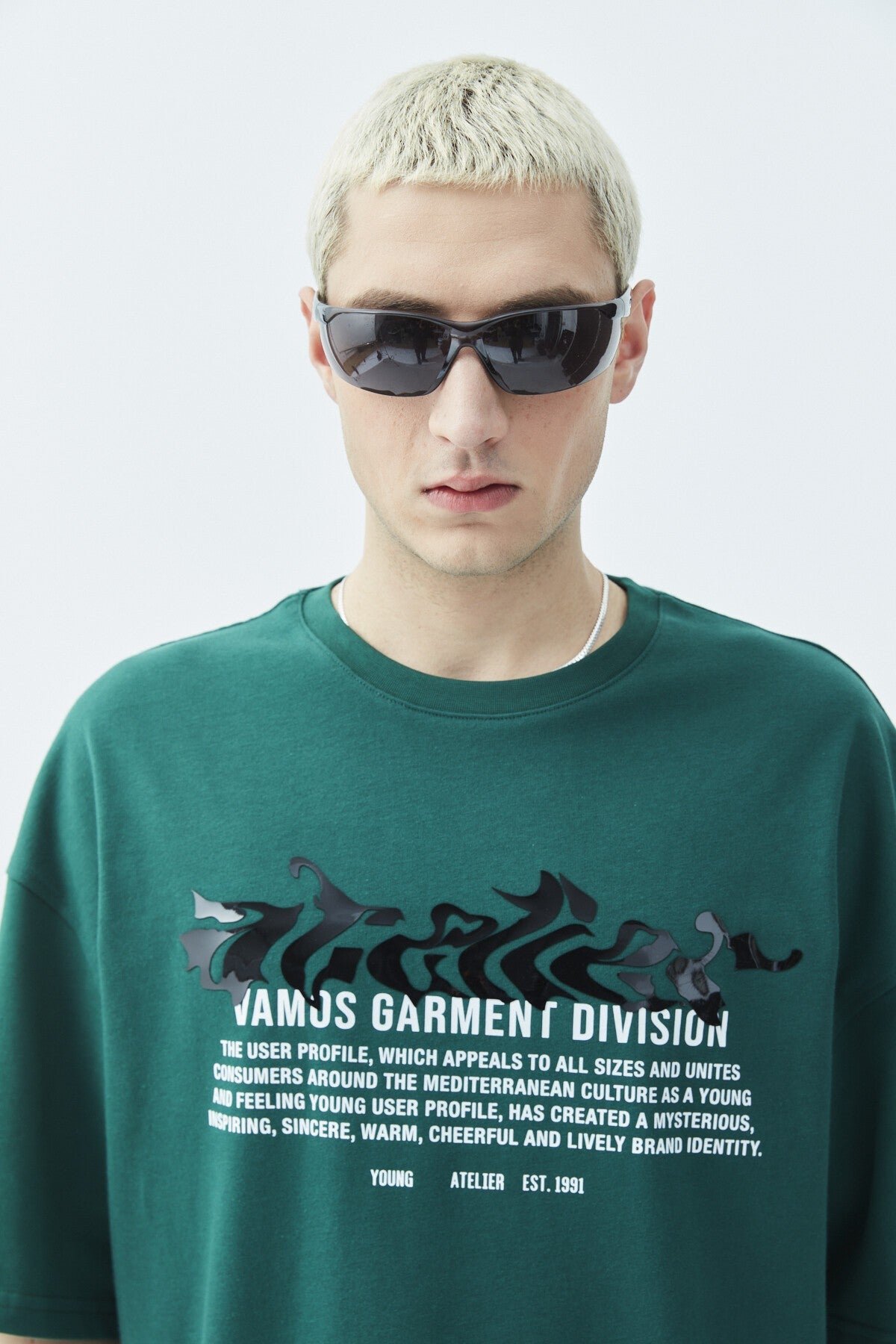 Atelier Kabartma Baskılı Oversize Tişört