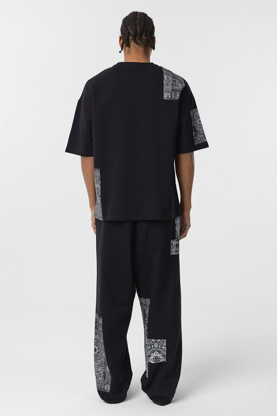 Etnik Desenli Oversize Eşofman Takım