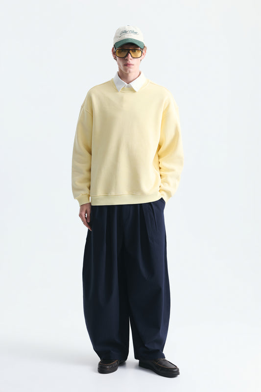 Basic Oversize Yıkamalı Sweatshirt