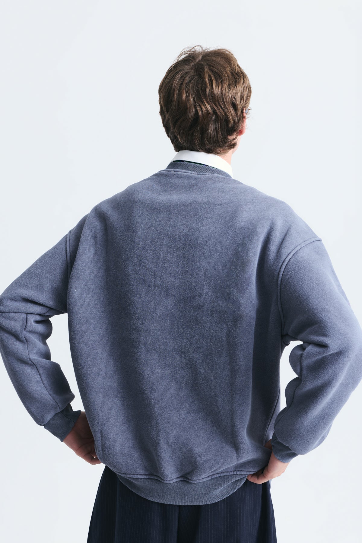 Basic Oversize Yıkamalı Sweatshirt