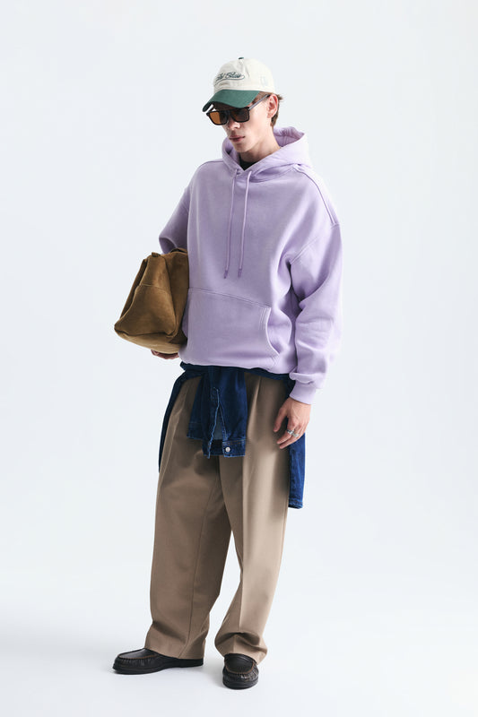 Basic Oversize Yıkamalı Hoodie