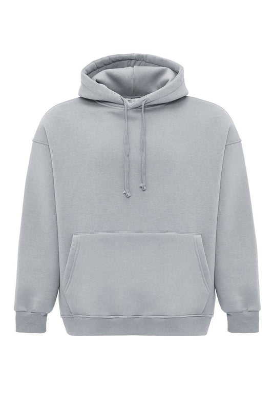 Basic Oversize Kapüşonlu Cep Detaylı Sweatshirt
