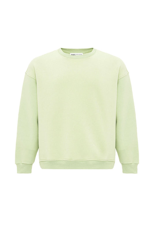 Basic Oversize Bisiklet Yaka Sweatshirt