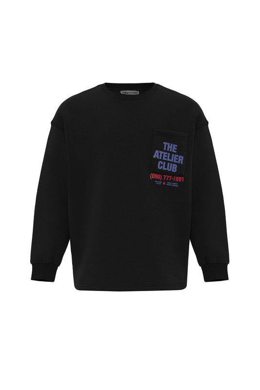 Yazı Baskılı Oversize Sweatshirt