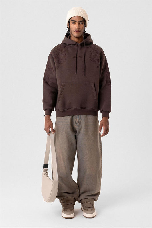 Desenli Oversize Sweatshirt