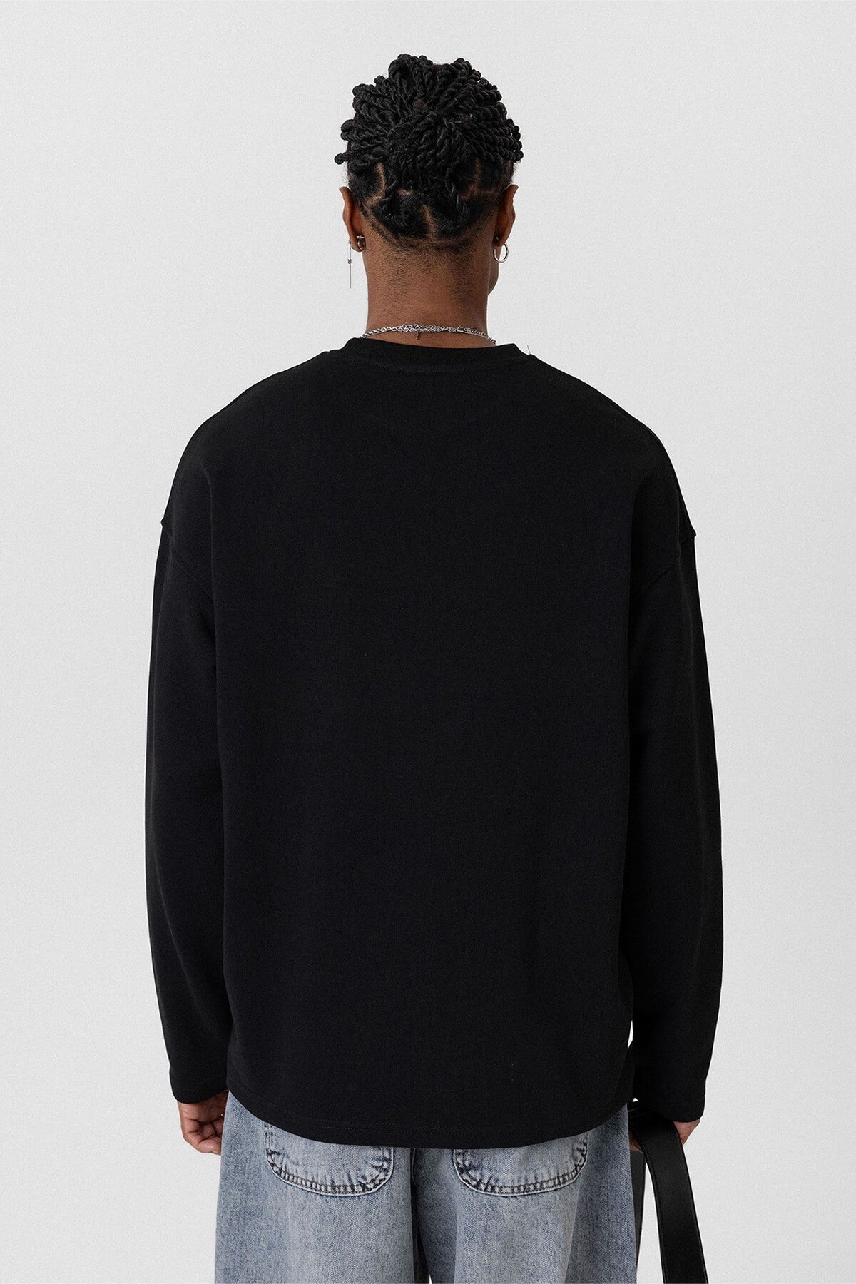 Cep Detaylı Oversize Sweatshirt