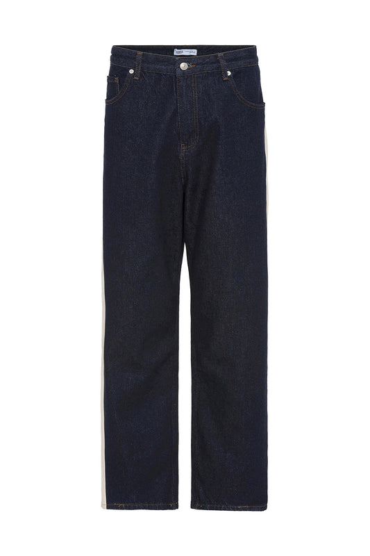 Yan Şeritli Baggy Fit Jean