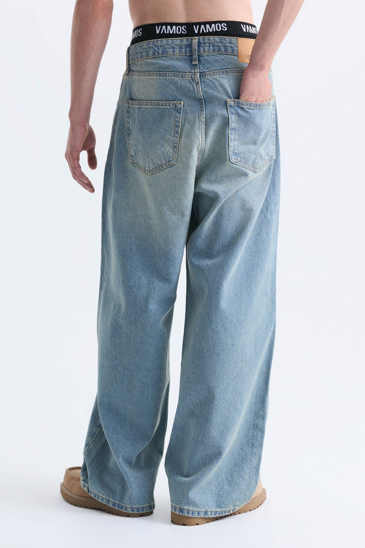 New Baggy Yıkamalı Jean