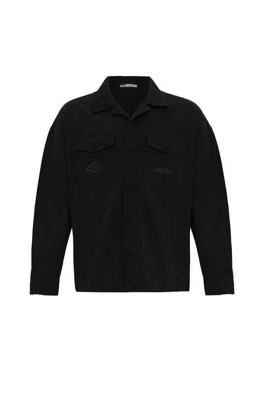 Arka Baskılı Oversize Denım Ceket