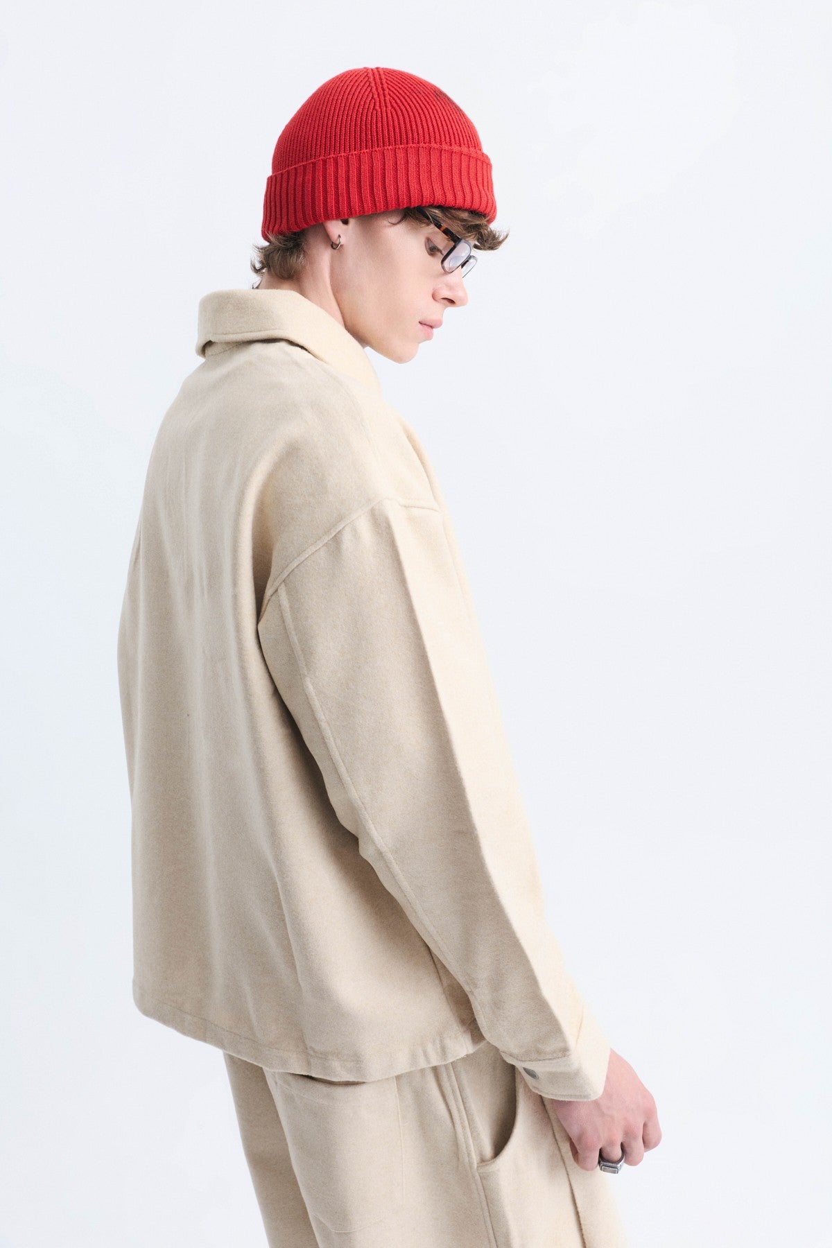 Boxy Fit Polo Yaka Sweatshirt