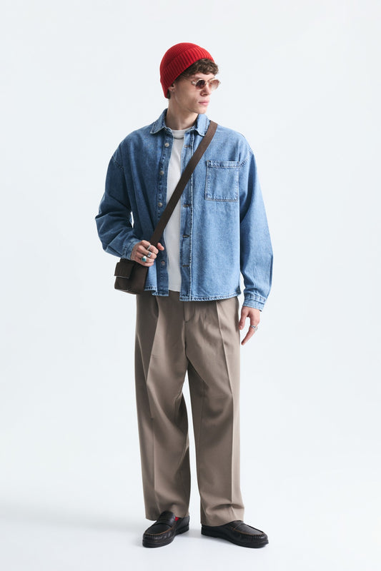Oversize Denim Gömlek