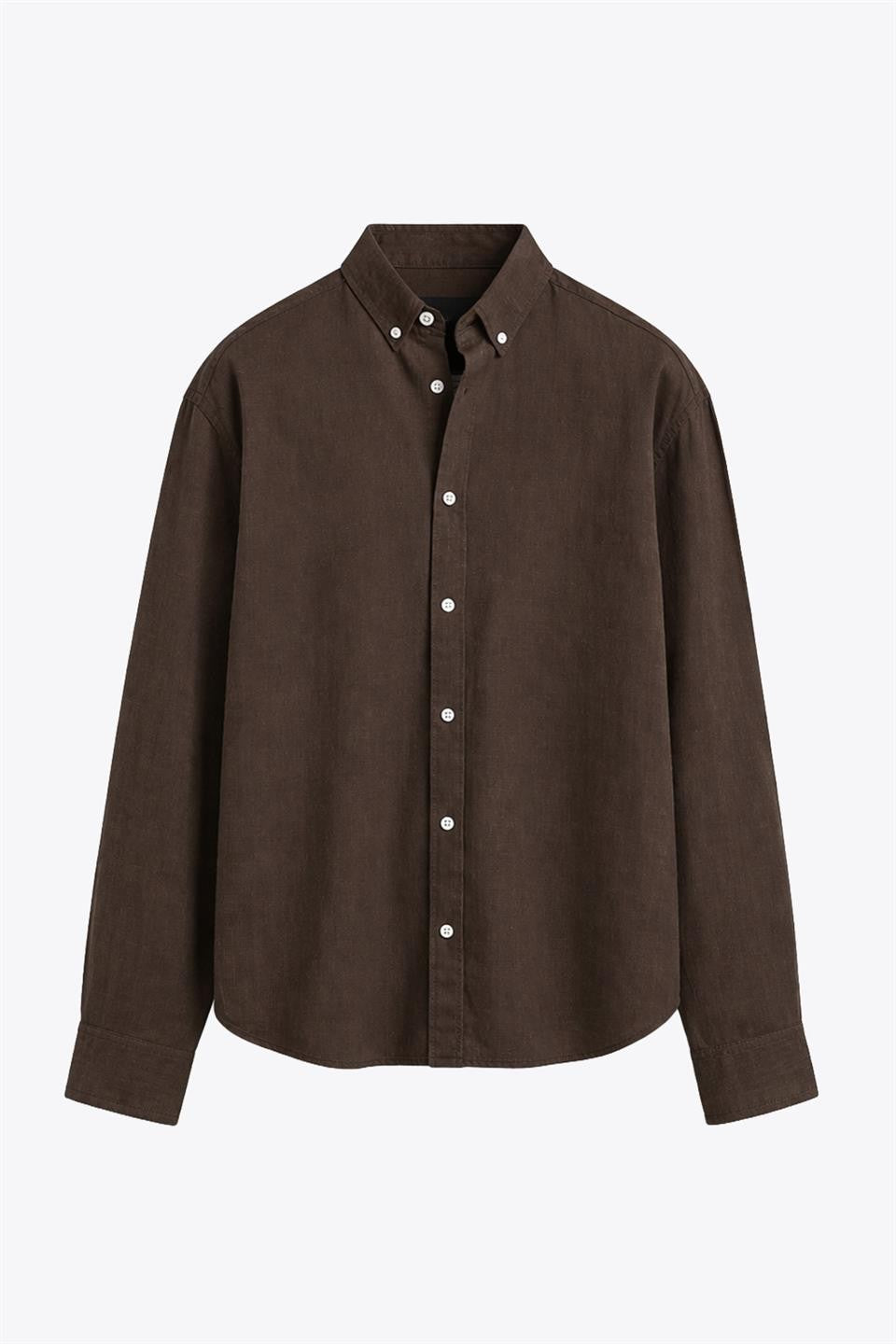 Basic Oversize Pamuk Keten Gömlek