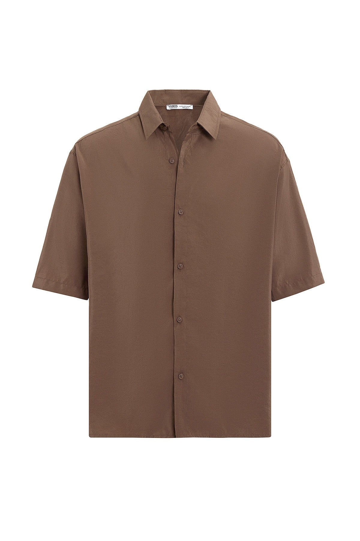 Basic Oversize Kısa Kollu Modal Gömlek