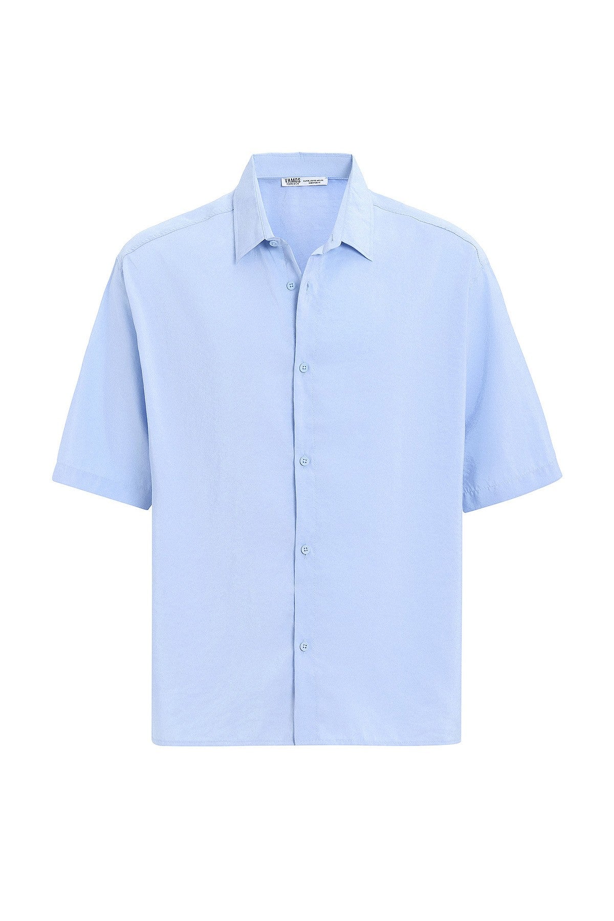 Basic Oversize Kısa Kollu Modal Gömlek