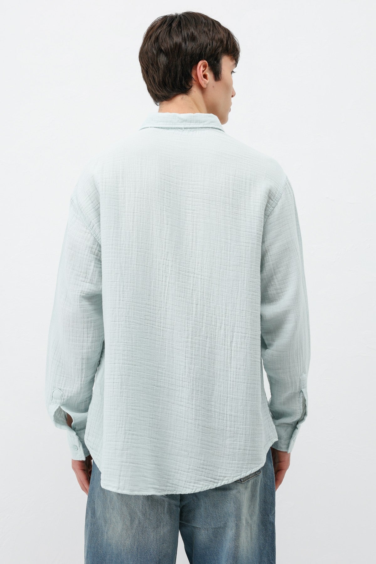 Müslin Kumaş Oversize Gömlek