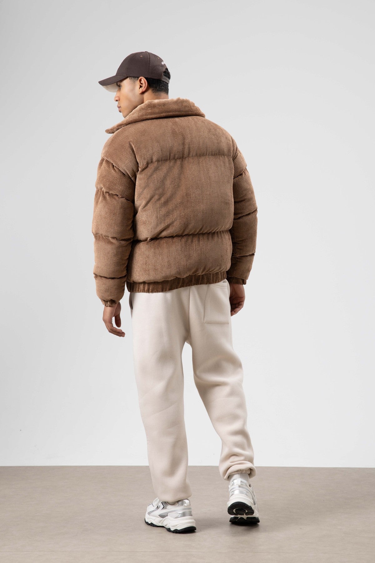 Oversize Kadife Şişme Mont