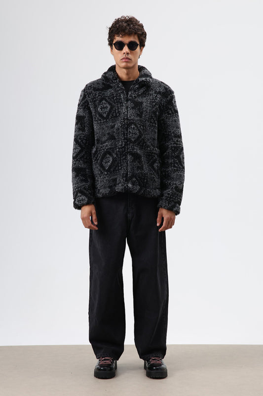 Oversize Peluş Mont