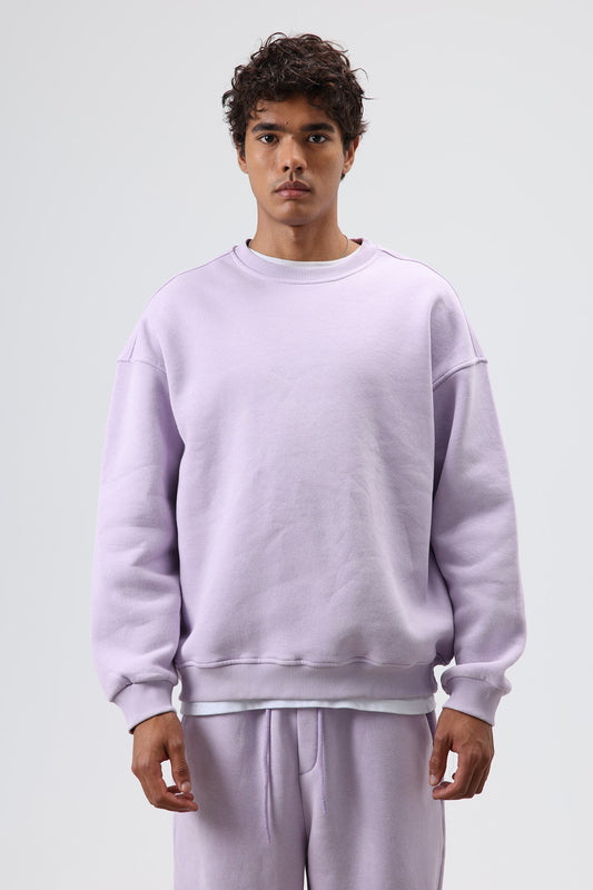 Basic Oversize Yıkamalı Sweatshirt