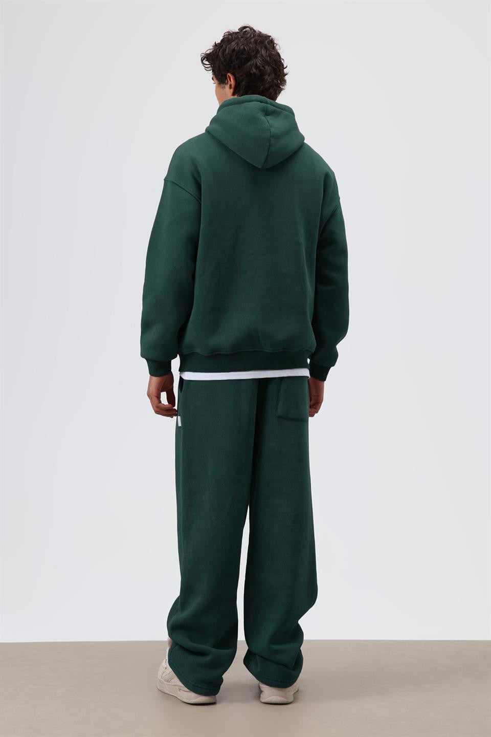 Basic Oversize Yıkamalı Hoodie