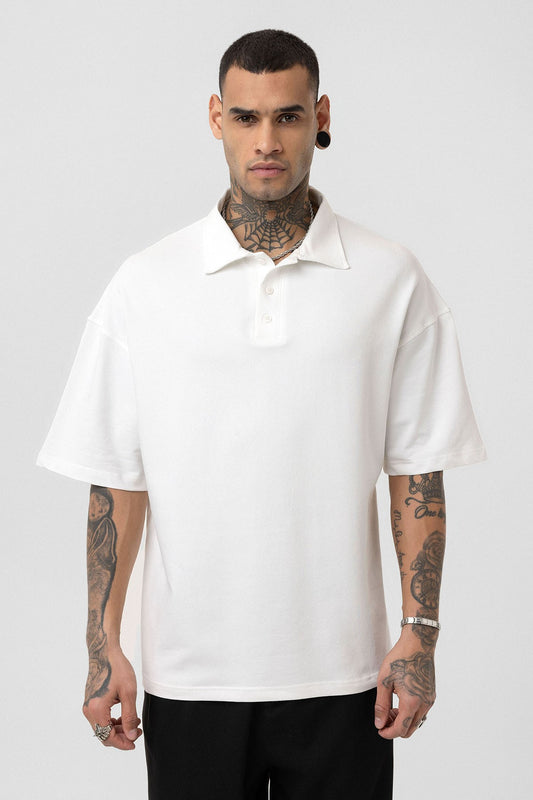Basic Polo Yaka Oversize Tişört
