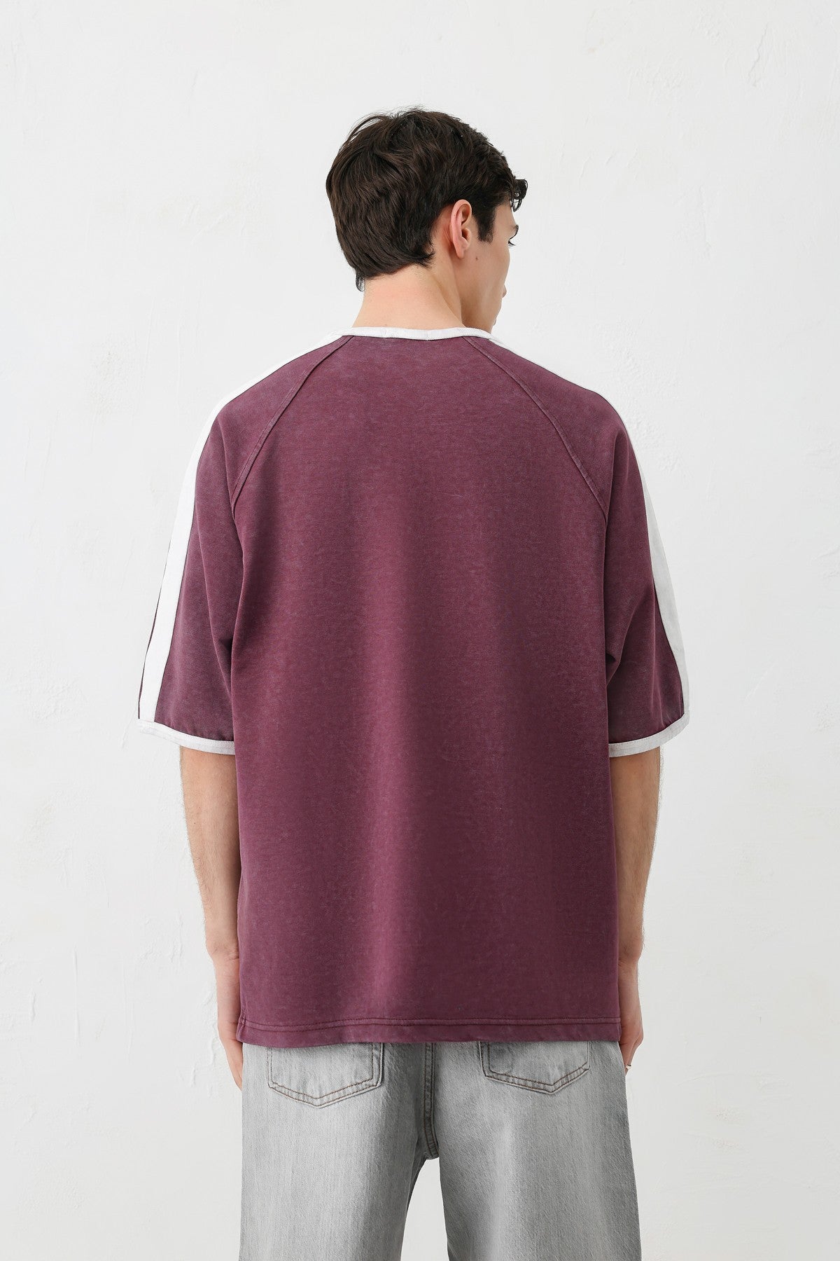 T-SHIRT WASHED REGLAN KOL