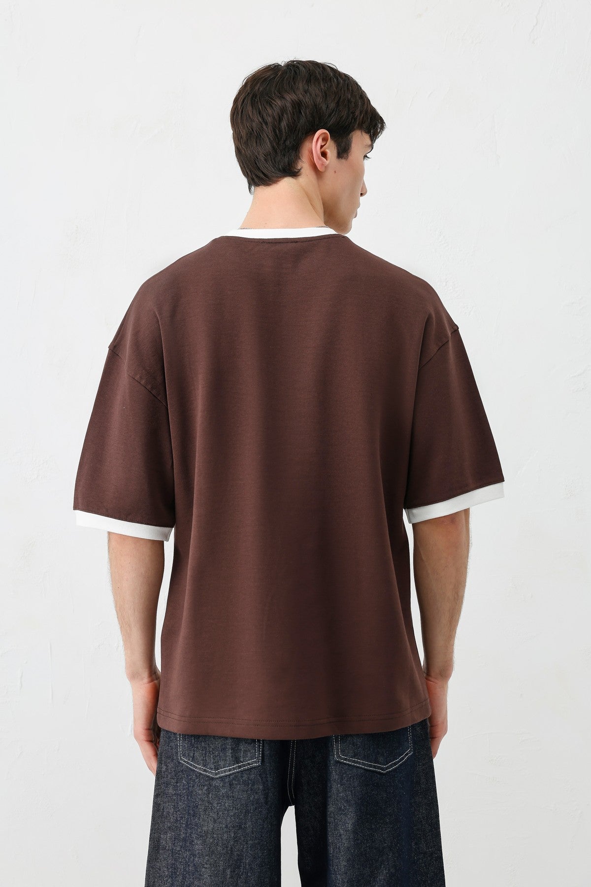 Kısa Kollu Oversize Cepli Tişört