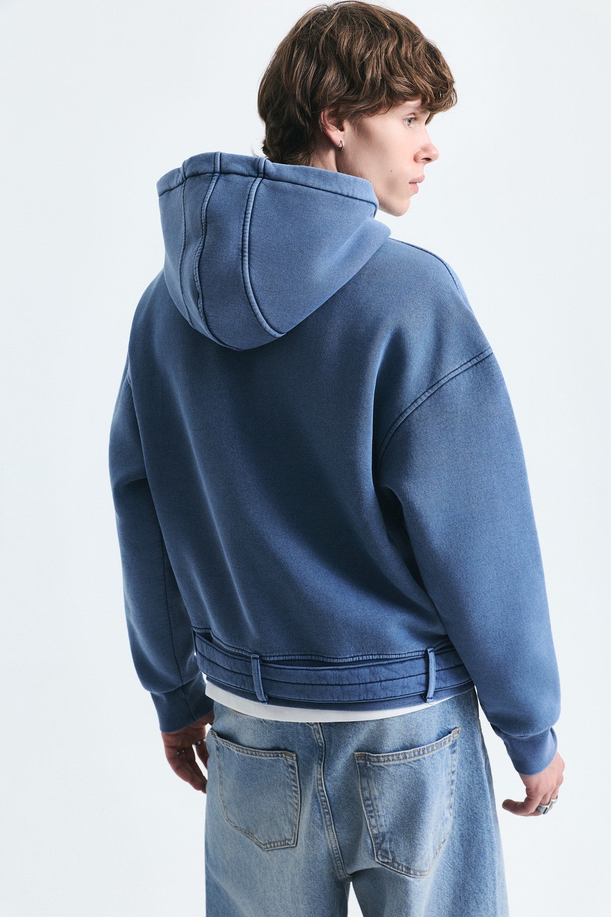 Boxy Fit Kemerli Sweatshirt