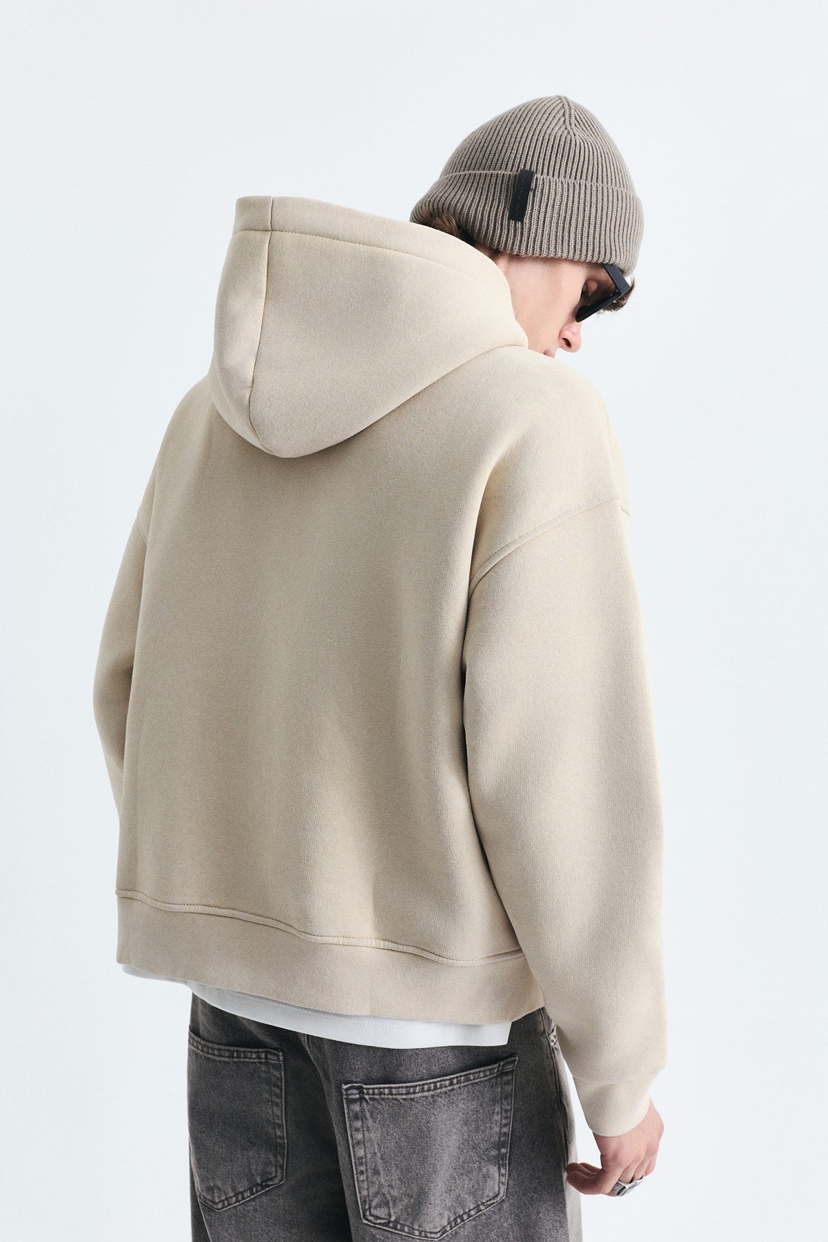 Boxy Fit Yama Detaylı Sweatshirt