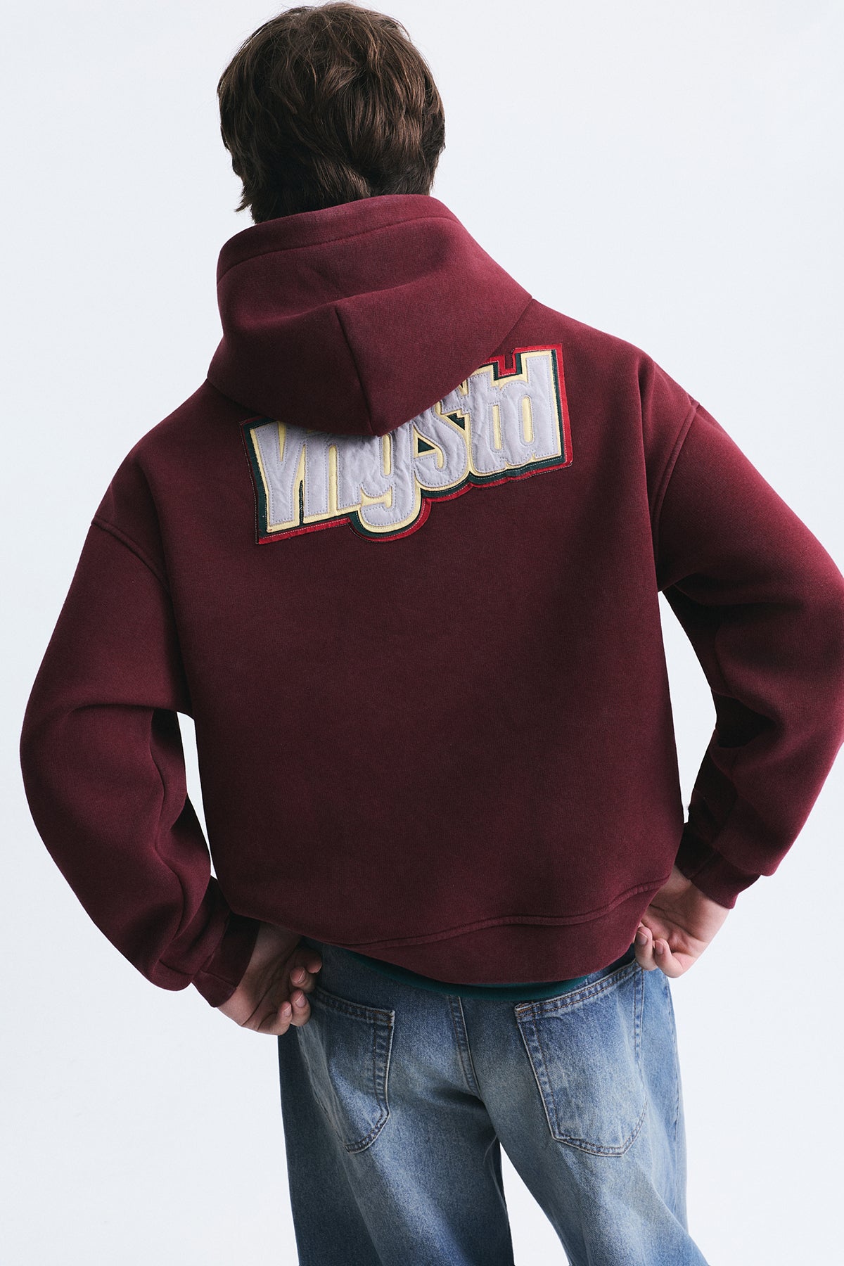 Oversize Sırt Baskılı Sweatshirt