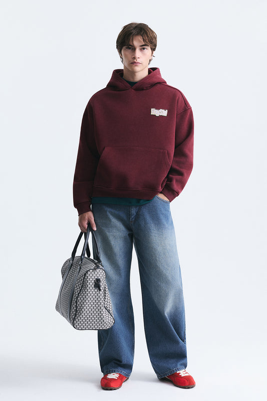 Oversize Sırt Baskılı Sweatshirt