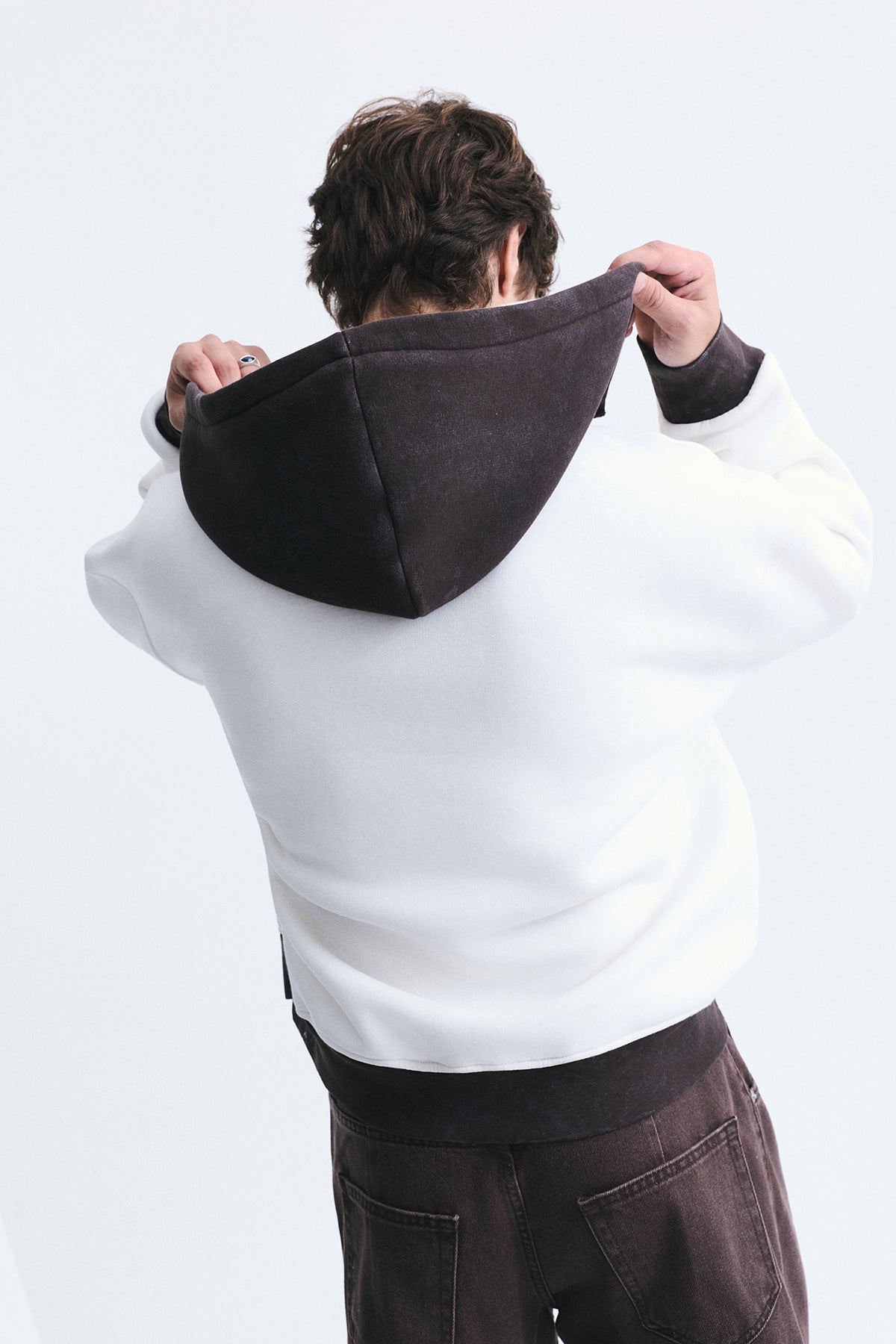 Blok Renkli Oversize Sweatshirt