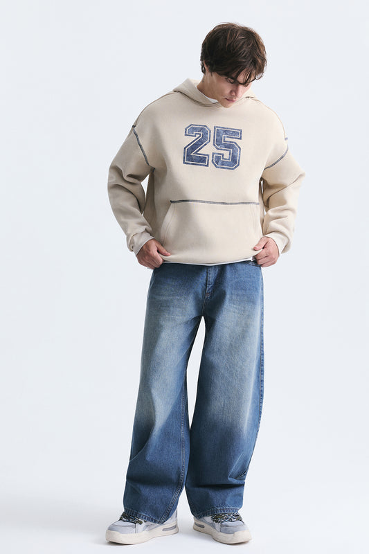 Baskılı Oversize Sweatshirt