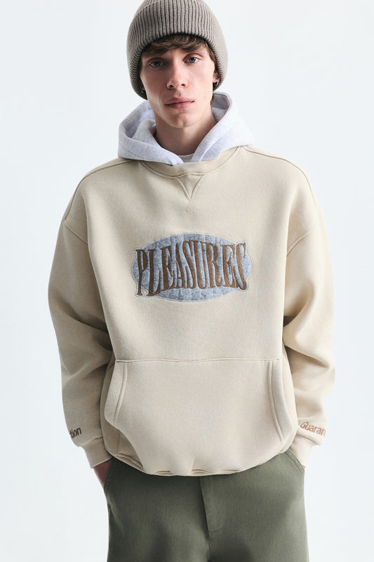 Oversize Baskılı Kapüşonlu Sweatshirt V70-266