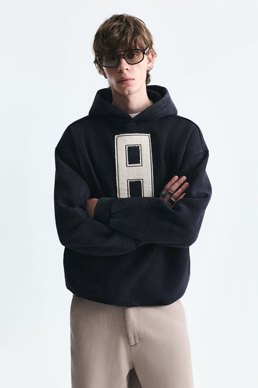 Numara Baskılı Oversize Sweatshirt