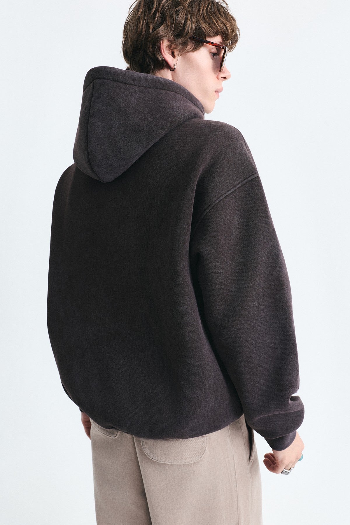 Numara Baskılı Oversize Sweatshirt