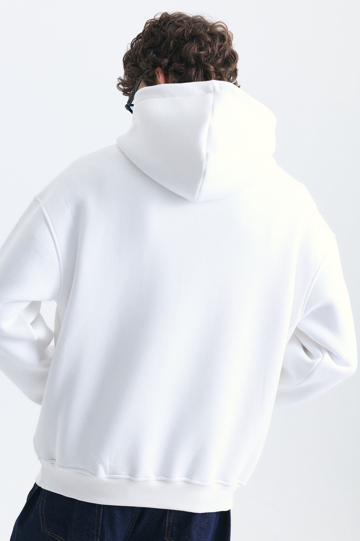 Nakışlı Oversize Kapüşonlu Sweatshirt