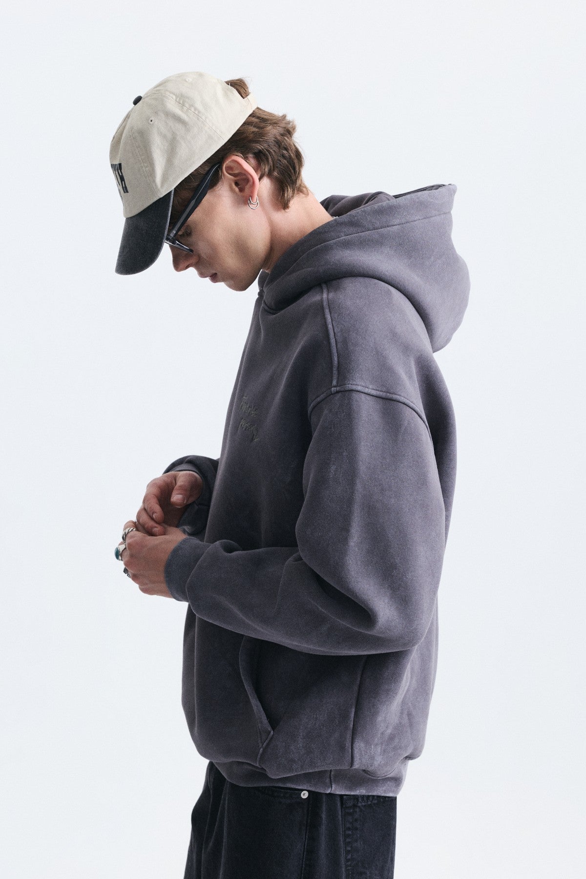 Oversize Sırt Baskılı Sweatshirt