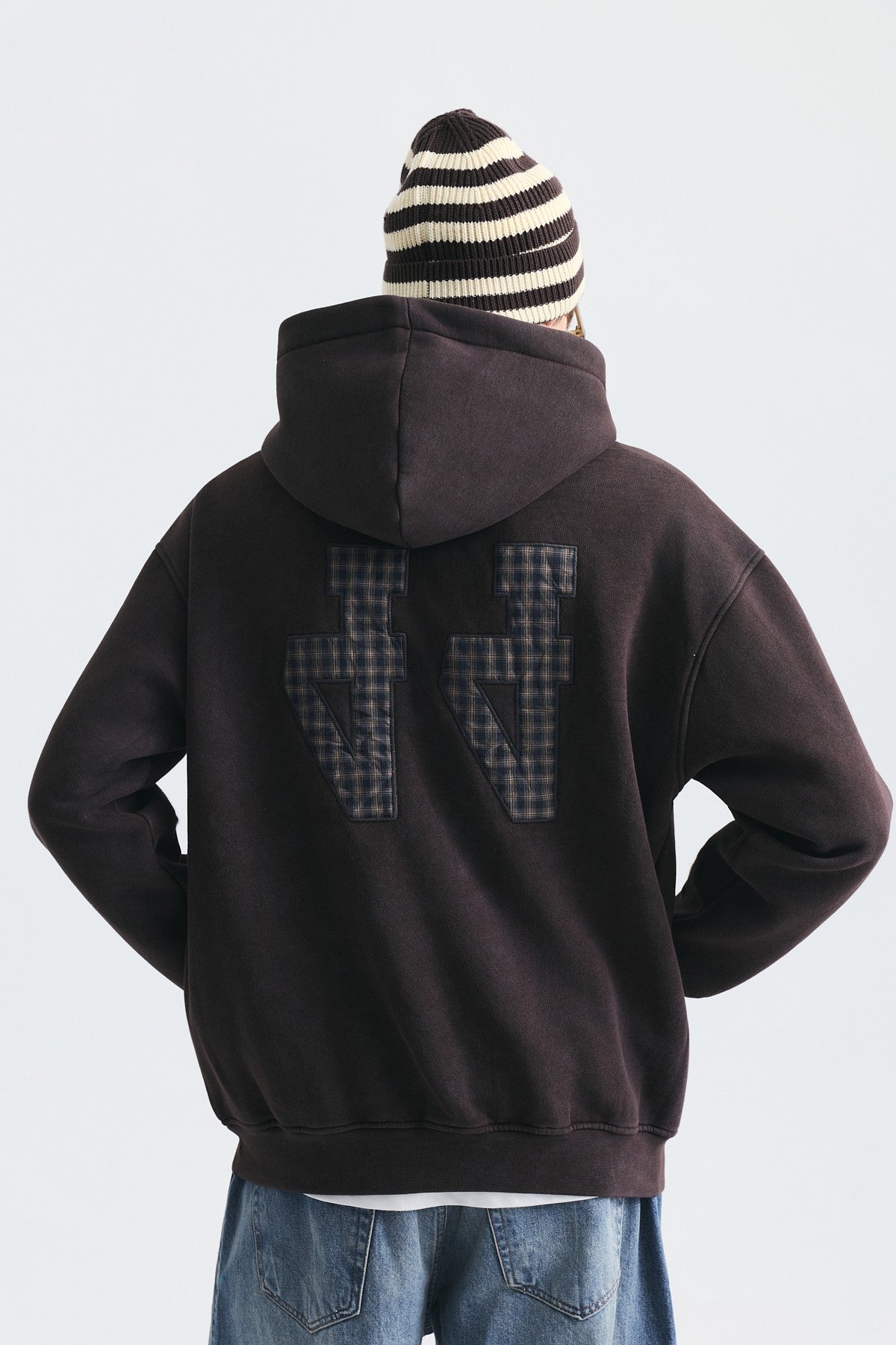 Oversize Sırt Baskılı Sweatshirt