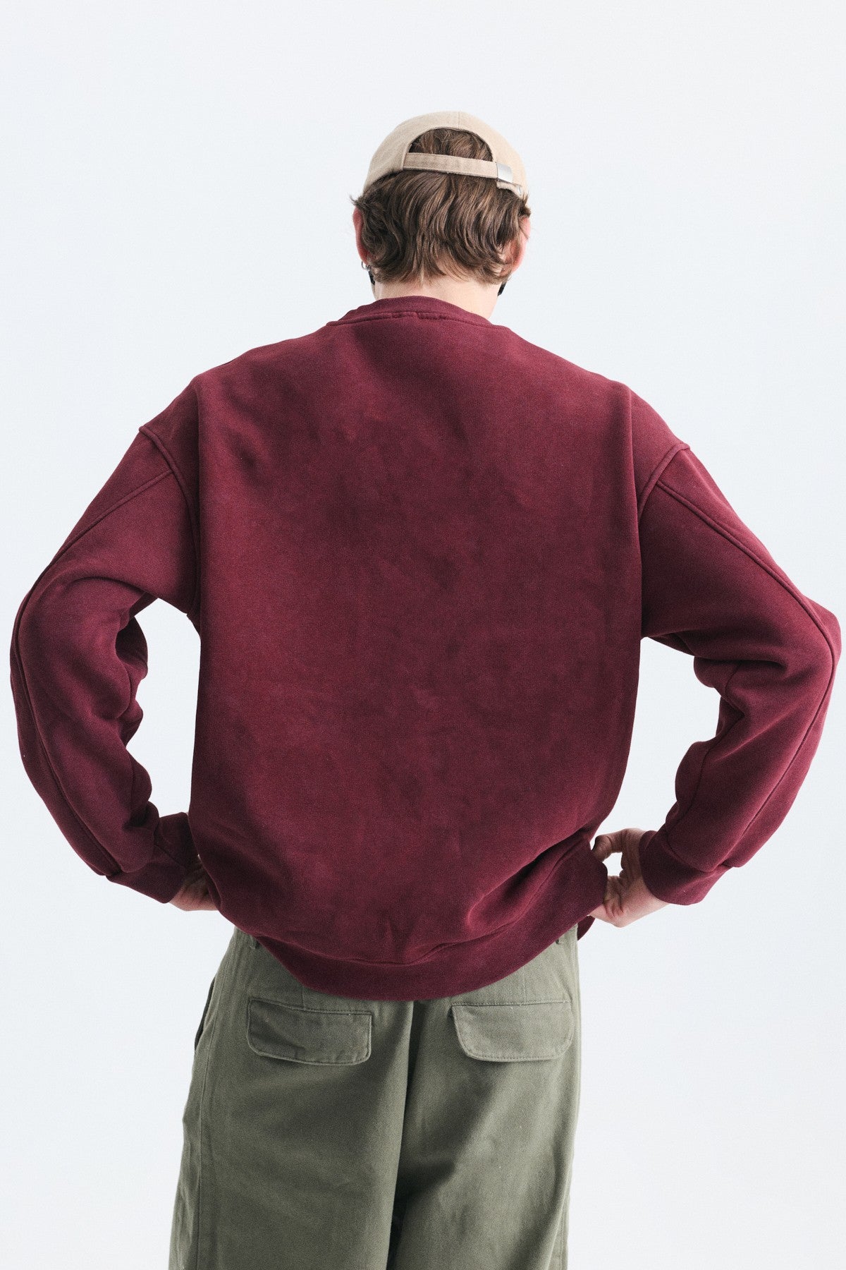 Oversize Bisiklet Yaka Sweatshirt