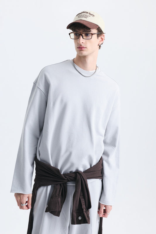 Dikiş Detaylı Oversize Sweatshirt
