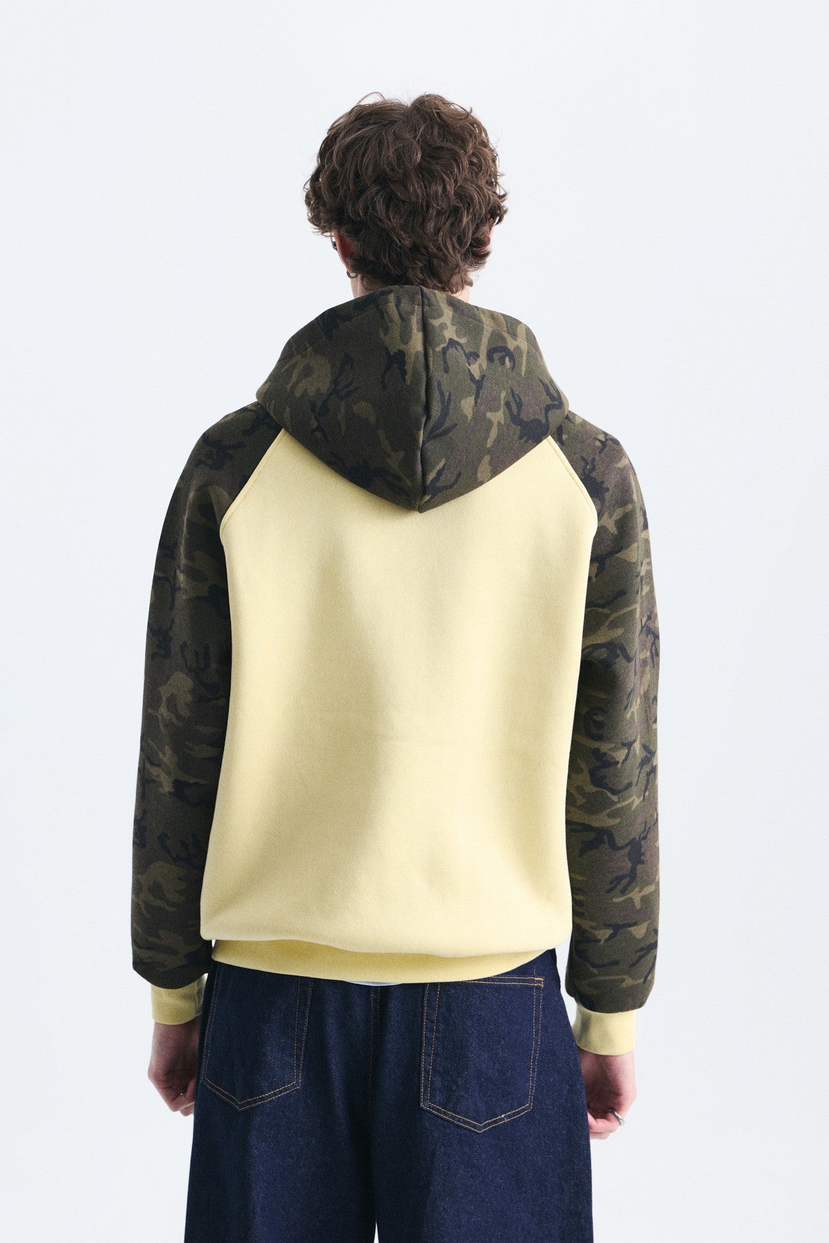 Kamuflaj Desenli Fermuarlı Sweatshirt