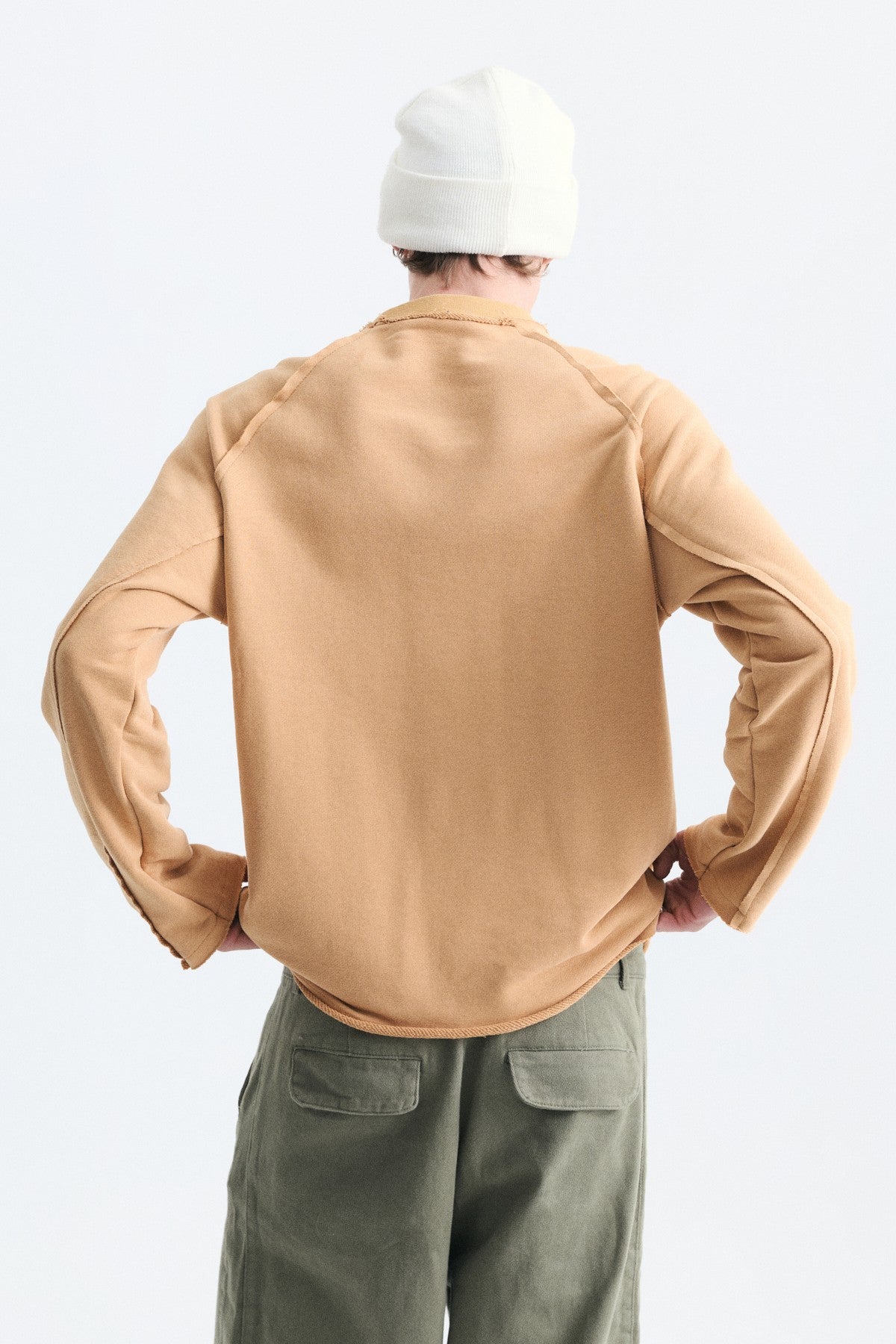 Oversize Rakam Baskılı Sweatshirt