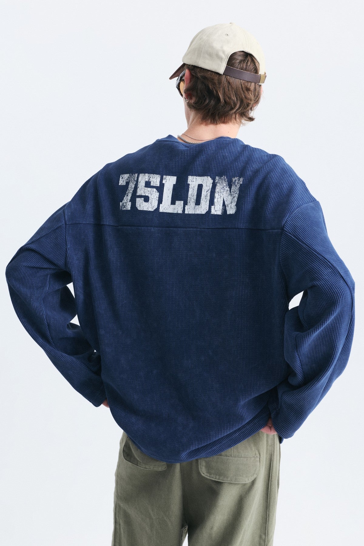 Dokulu London Baskılı Sweatshirt