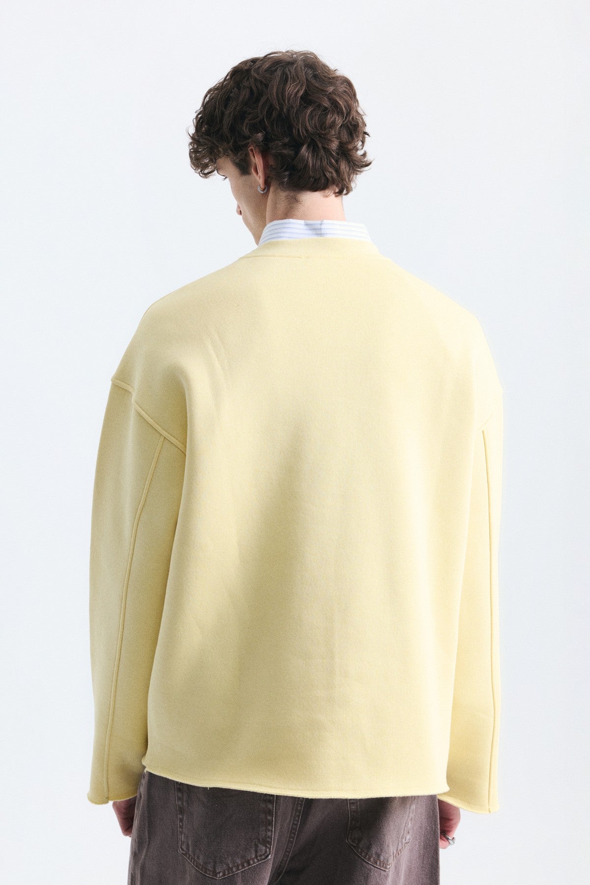 Oversize Yazı Baskılı Sweatshirt