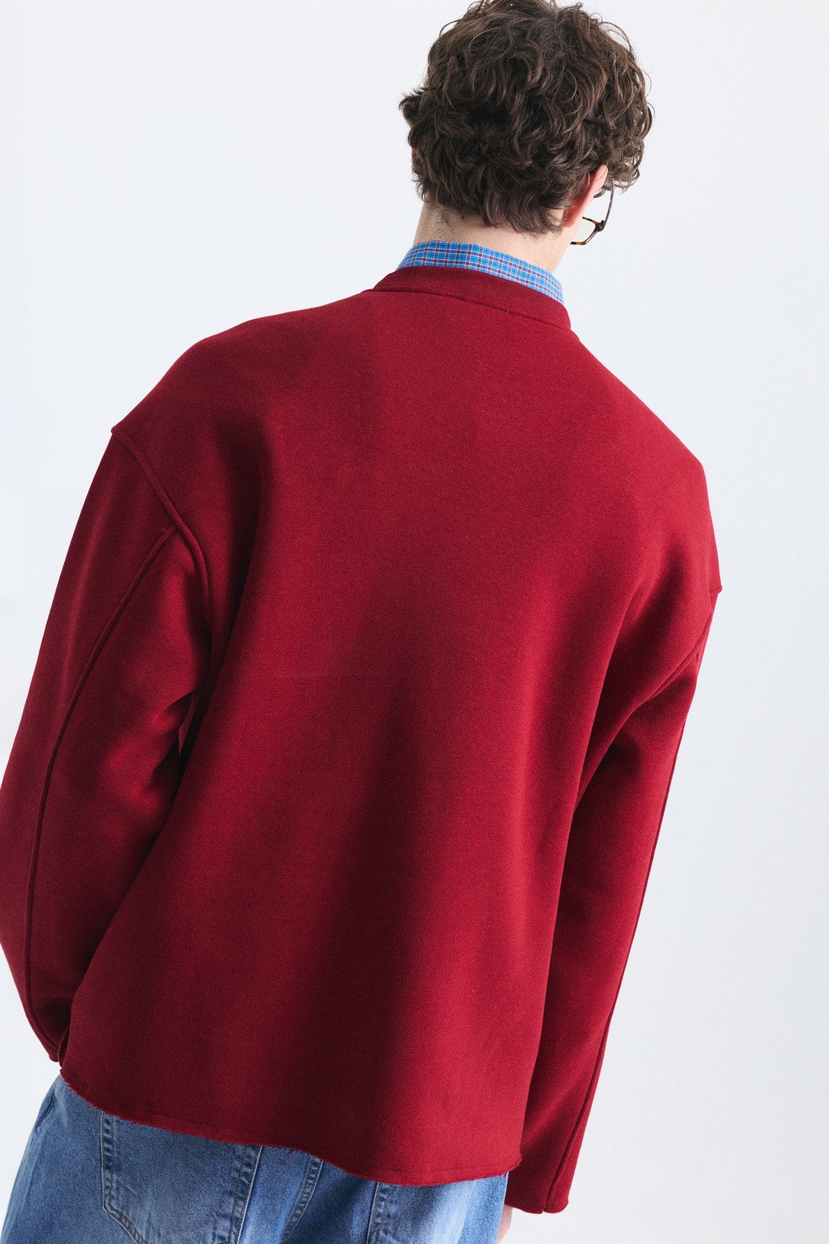 Oversize Yazı Baskılı Sweatshirt